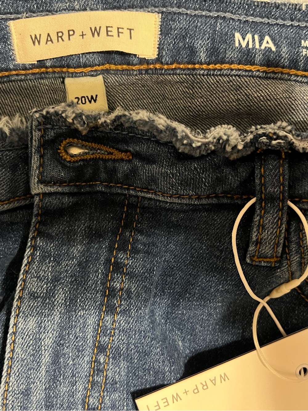 Warp + Weft Mia Women's Jeans — Dark Blue